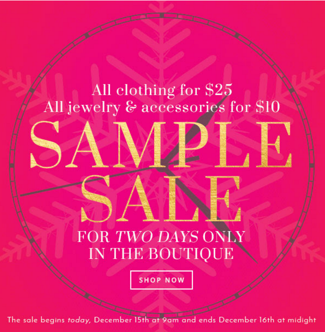2 Days Only – Golden Tote Sample Sale!