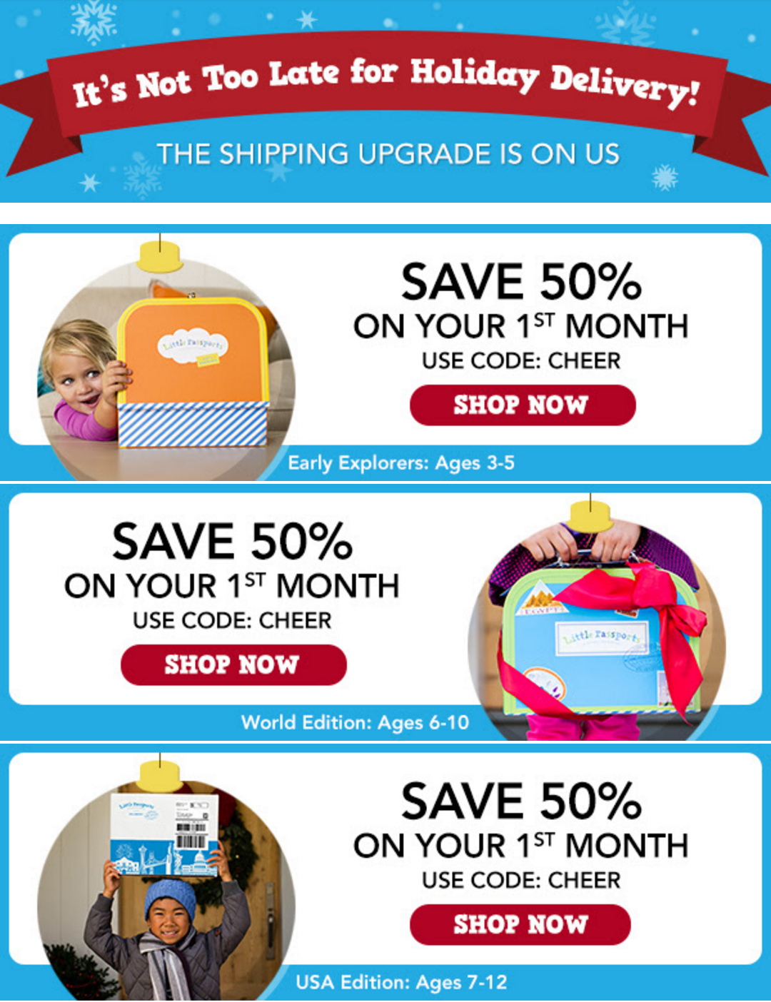 50% Off Your First Little Passports Box + 12/24 Delivery!