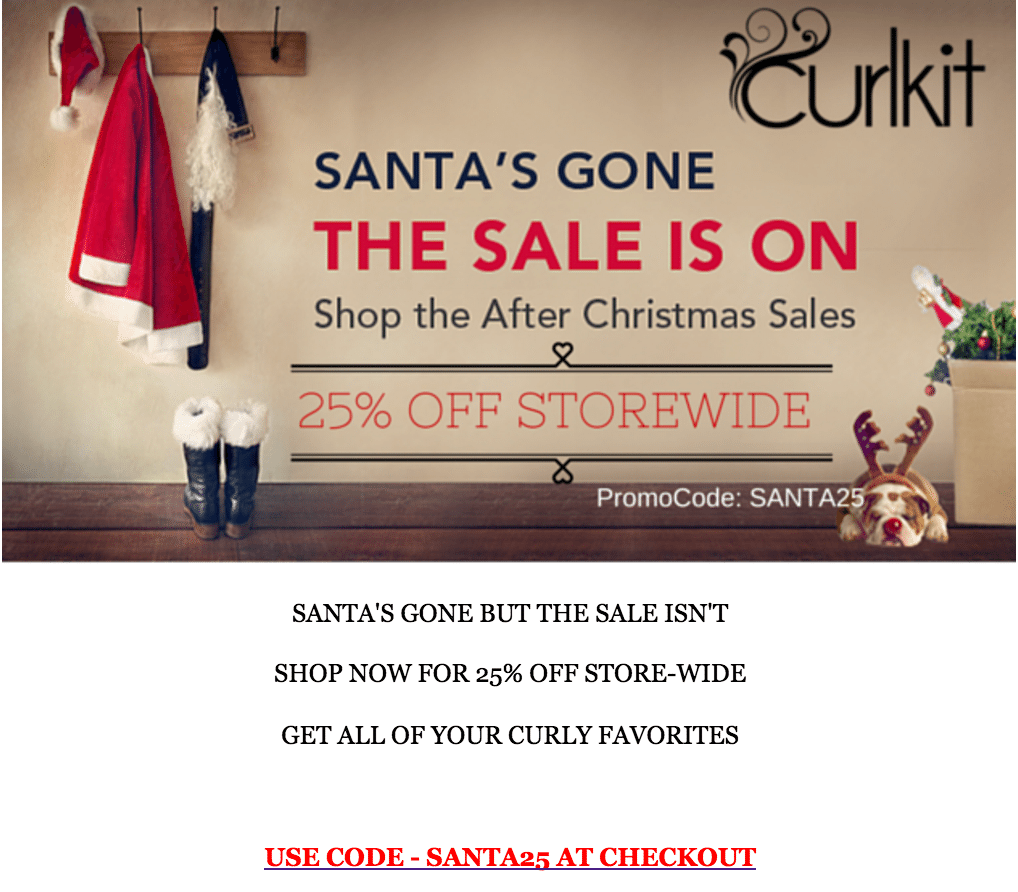 CurlKit After Christmas Sale – 25% Off Everything!