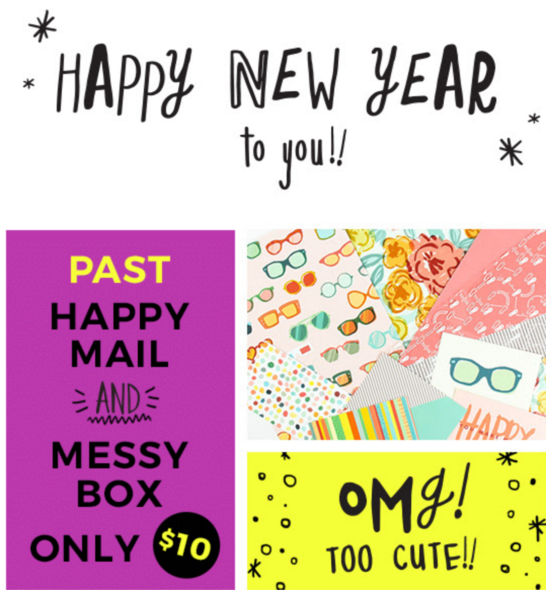 Past Happy Mail + Messy Boxes on Sale for $10!