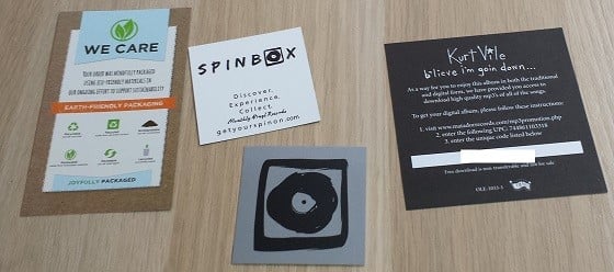 Spinbox Subscription Box Review November 2015 - extras