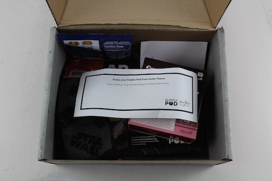Supply Pod Subscription Box Review + Coupon December 2015 - inside
