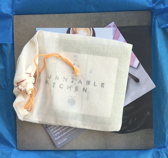 Turntable Kitchen Subscription Box Review November 2015 - Contents