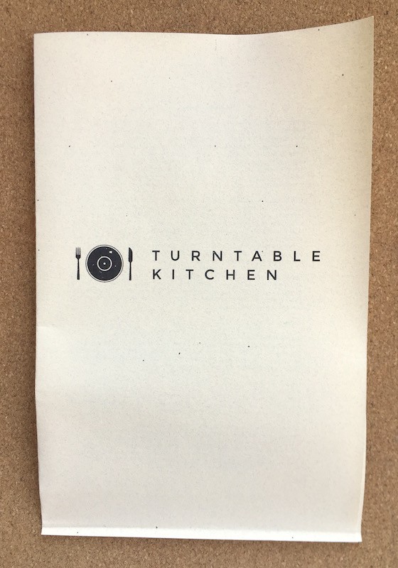 Turntable Kitchen Subscription Box Review November 2015 - Flyer