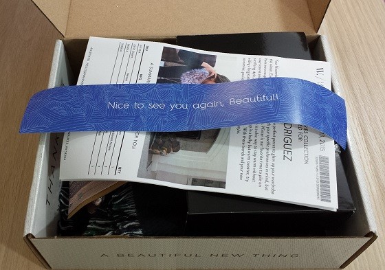 Wantable Accessories Subscription Box Review November 2015 - inside