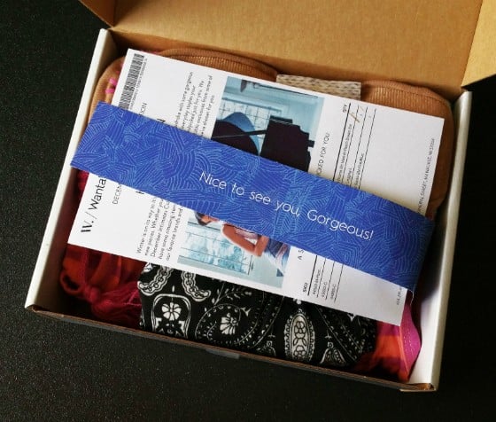 Wantable Intimates Subscription Box Review December 2015 - packaging