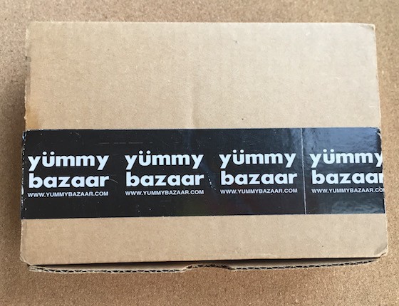 Yummy Bazaar Destination Food Club Subscription Box Review Sampler Box December 2015 - Box