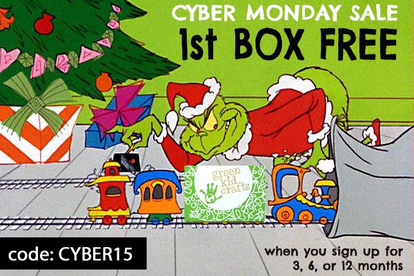 Extended! Green Kid Crafts Cyber Monday Sale – First Box Free!