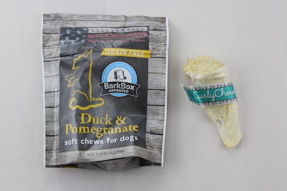 BarkBox Subscription Box Review & Coupon January 2016 - chew and treats