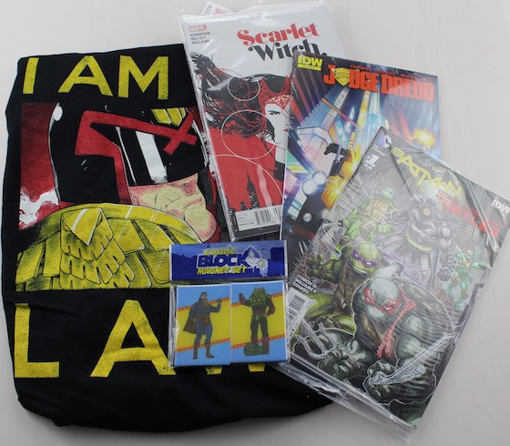 Comic Block Subscription Box Review + Coupon December 2015 - all items