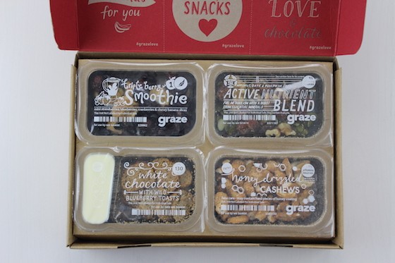 Graze 8-Snack Subscription Box Review + Free Box Coupon January 2016 - top