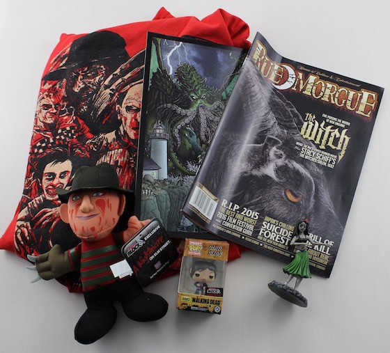 Horror Block Subscription Box Review + Coupon December 2015 - all items