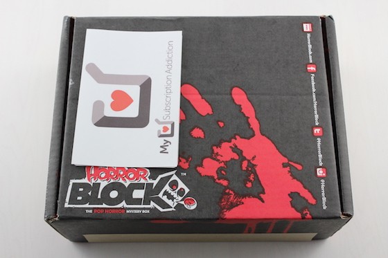 Horror Block Subscription Box Review + Coupon December 2015 - box