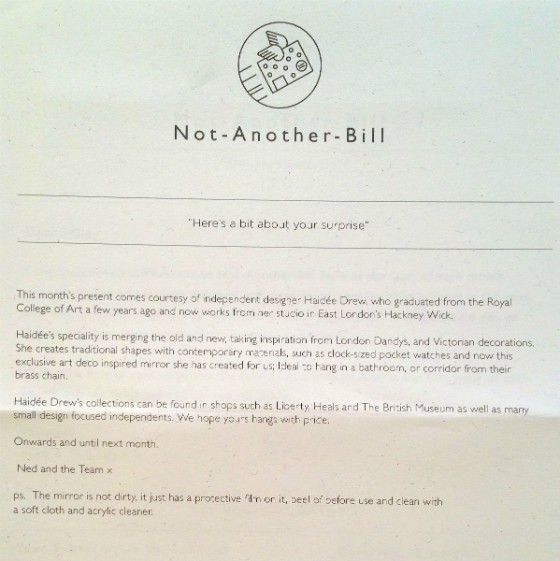 NOT ANOTHER BILL JAN 2016 - info 1