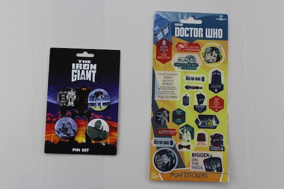 Sci Fi Block Subscription Box Review + Coupon January 2016 - pins and stickers