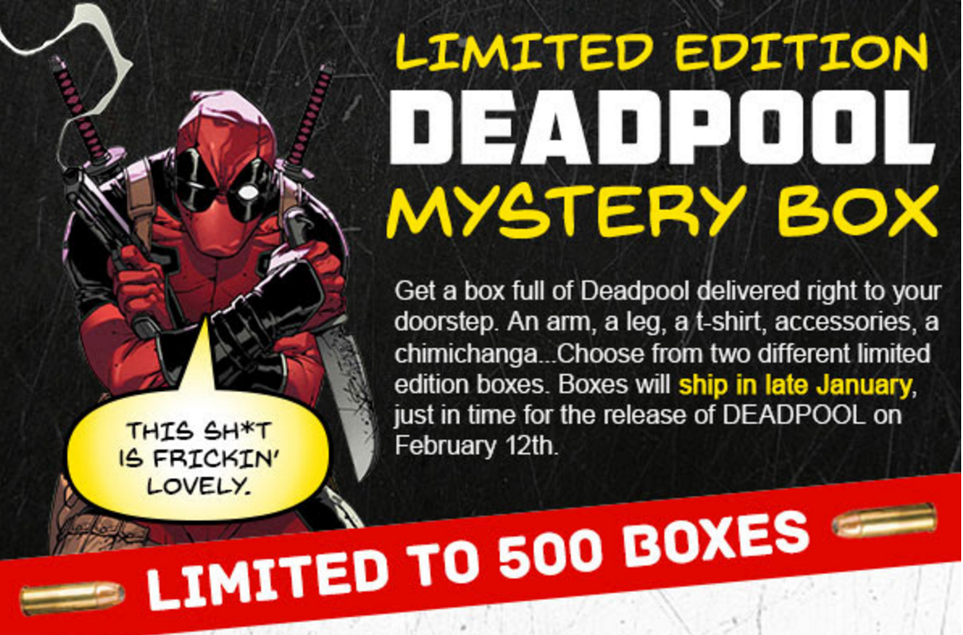 Deadpool Limited Edition Super Hero Stuff Box Available Now