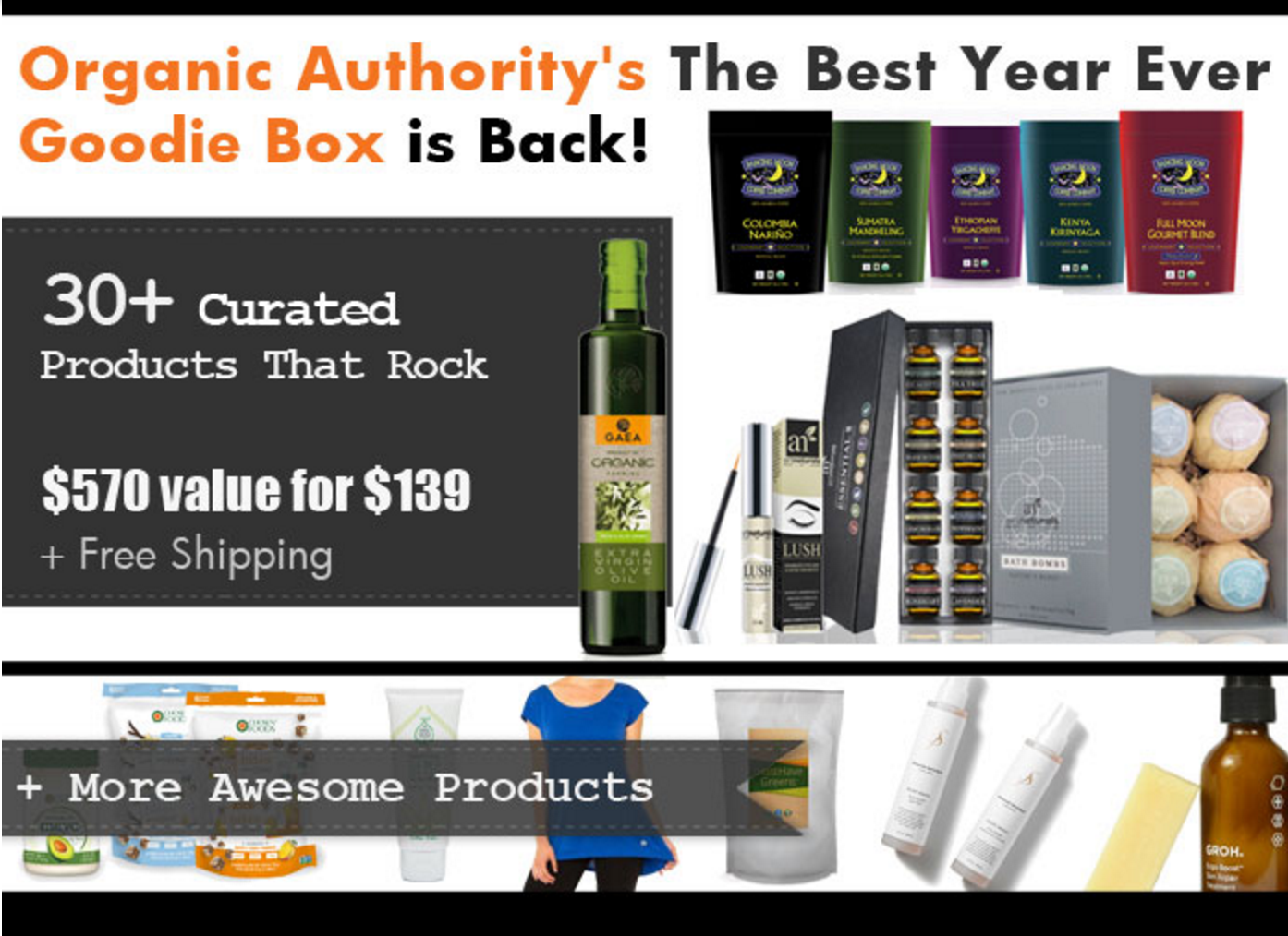 Organic Authority Best Year Ever Goodie Box On Sale Now!
