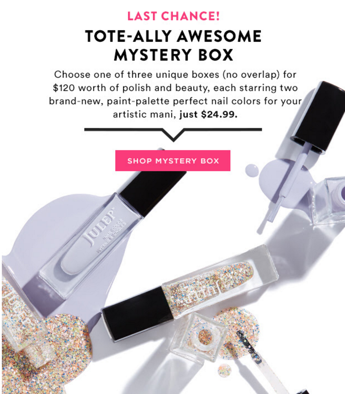 Last Day – Julep Tote-Ally Awesome Mystery Box + Free Lippy Coupon!