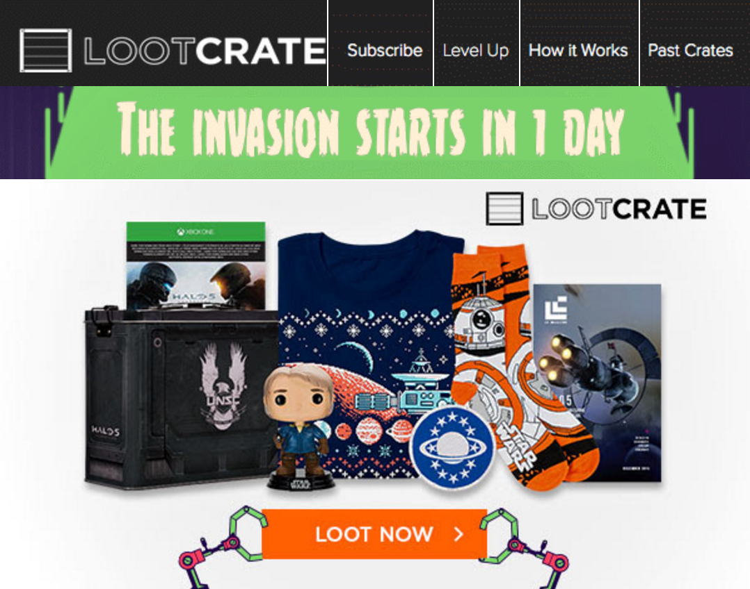 1 Day Left for January 2016 Loot Crate + Spoilers + Coupon!