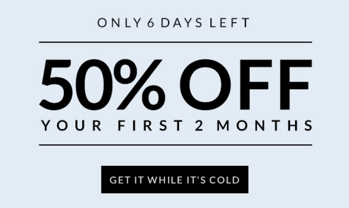 Last Day! 50% Off Your First Two Months of Five Four Club!