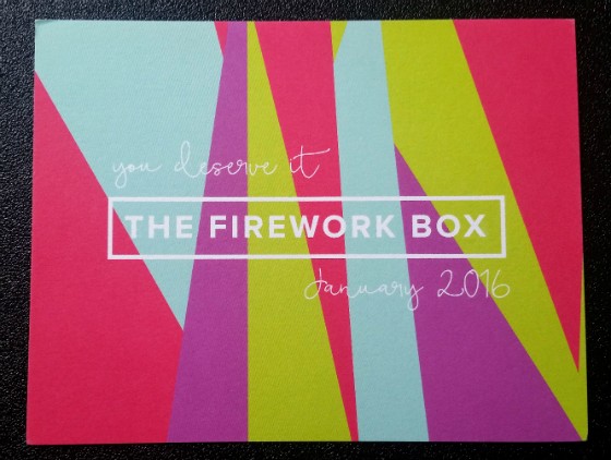 THE FIREWORK BOX JAN 2016 - info 1