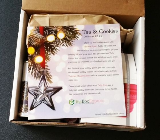 Tea Box Express Subscription Box Review December 2015 - packaging