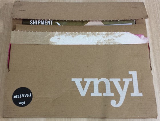 VNYL Subscription Box Review December 2015 - vibe
