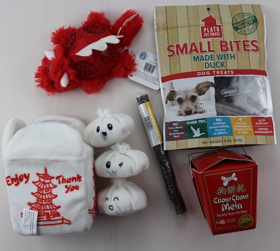 BarkBox Subscription Box Review & Coupon February 2016 - all items