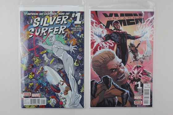 Comic Block Subscription Box Review + Coupon January 2016 - xmen and silver surfer