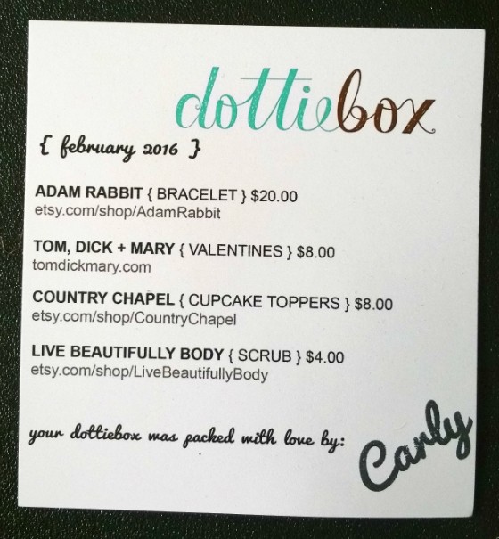 DOTTIE BOX FEBRUARY REVIEW - info