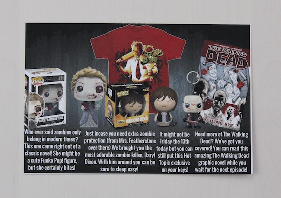 Fandora's Box Subscription Box Review February 2016 - card back