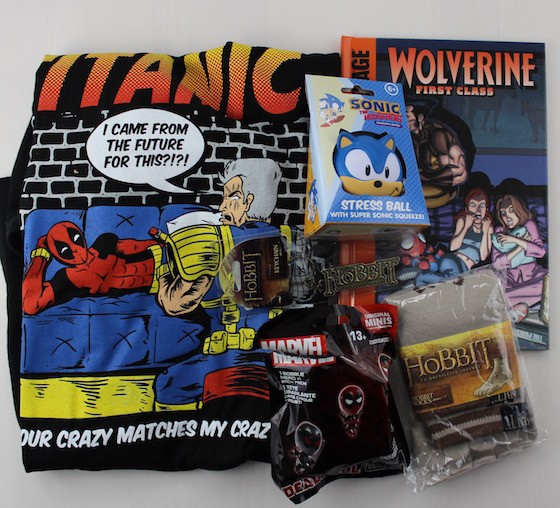 Geek Me Box Subscription Review February 2016 - all items