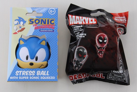 Geek Me Box Subscription Review February 2016 - stress ball and marvel mini