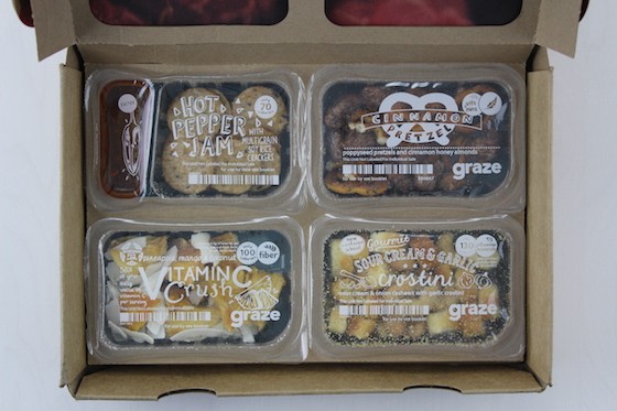 Graze 8-Snack Subscription Box Review + Free Box Coupon Feb 2016 - snacks 2