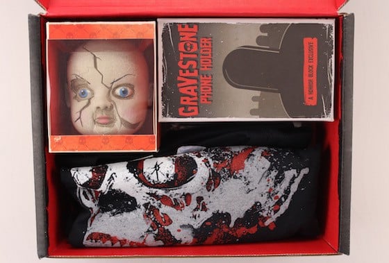 Horror Block Subscription Box Review + Coupon January 2016 - inside