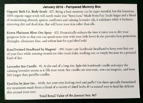 PAMPERED MOMMY FEBRUARY 2016 - info 2