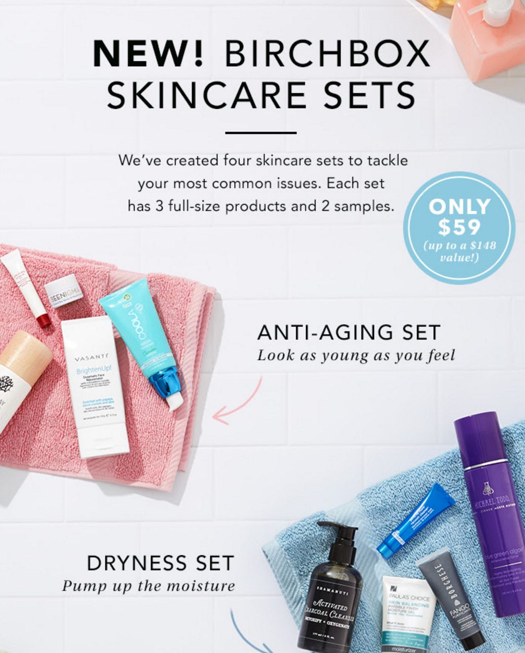 New Birchbox Skincare Regimens Boxes + Coupon!