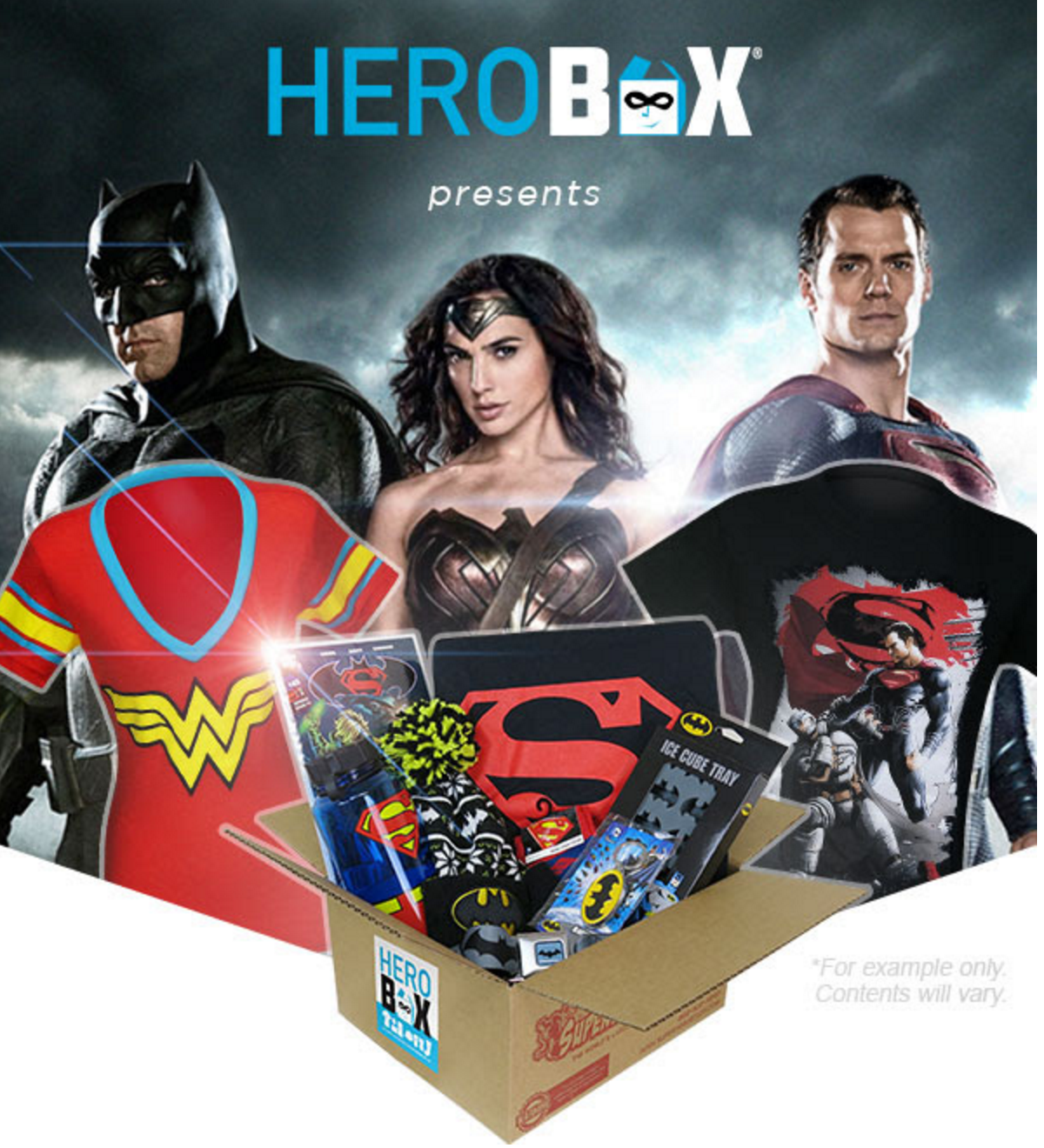 Batman Vs Super Man + Wonder Woman Super Hero Stuff Boxes!