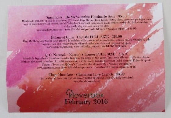 kloverbox-feb-2016-info