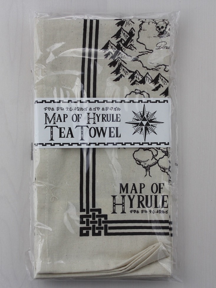 Arcade Block Subscription Box Review + Coupon February 2016 - Hyrule map towels