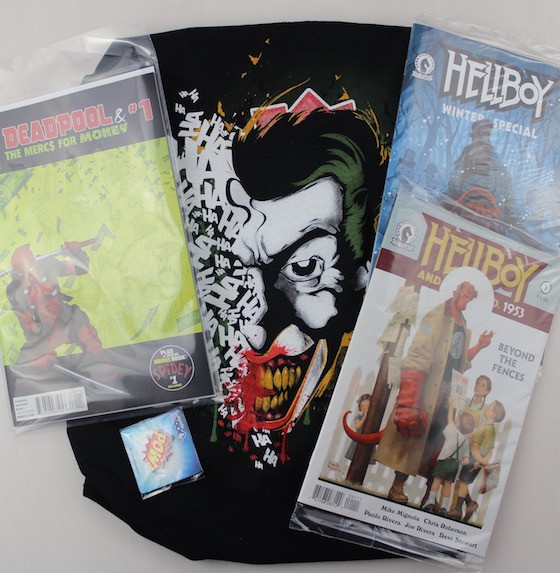 Comic Block Subscription Box Review + Coupon February 2016 - all items