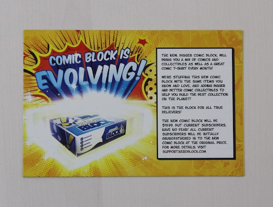 Comic Block Subscription Box Review + Coupon February 2016 - new format