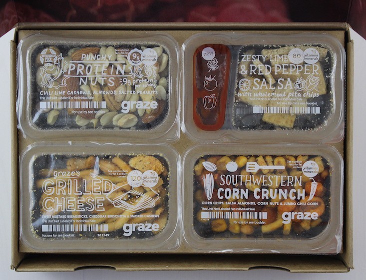 Graze %22Sugar Count%22 Box Review + Free Box Coupon March 2016 - top tray