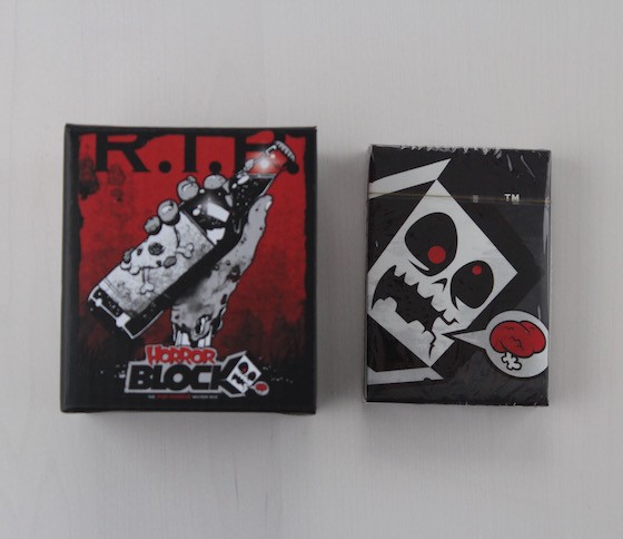 Horror Block Subscription Box Review + Coupon February 2016 - bottle opener and cards