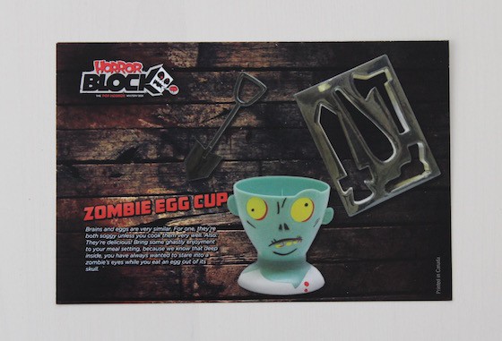 Horror Block Subscription Box Review + Coupon February 2016 - card