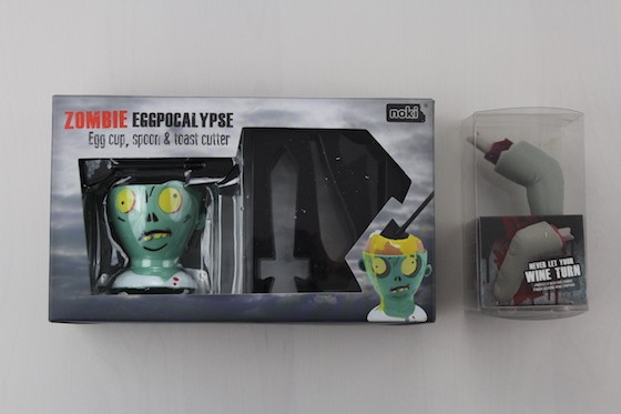 Horror Block Subscription Box Review + Coupon February 2016 - zombie egg and finger bottle stopper
