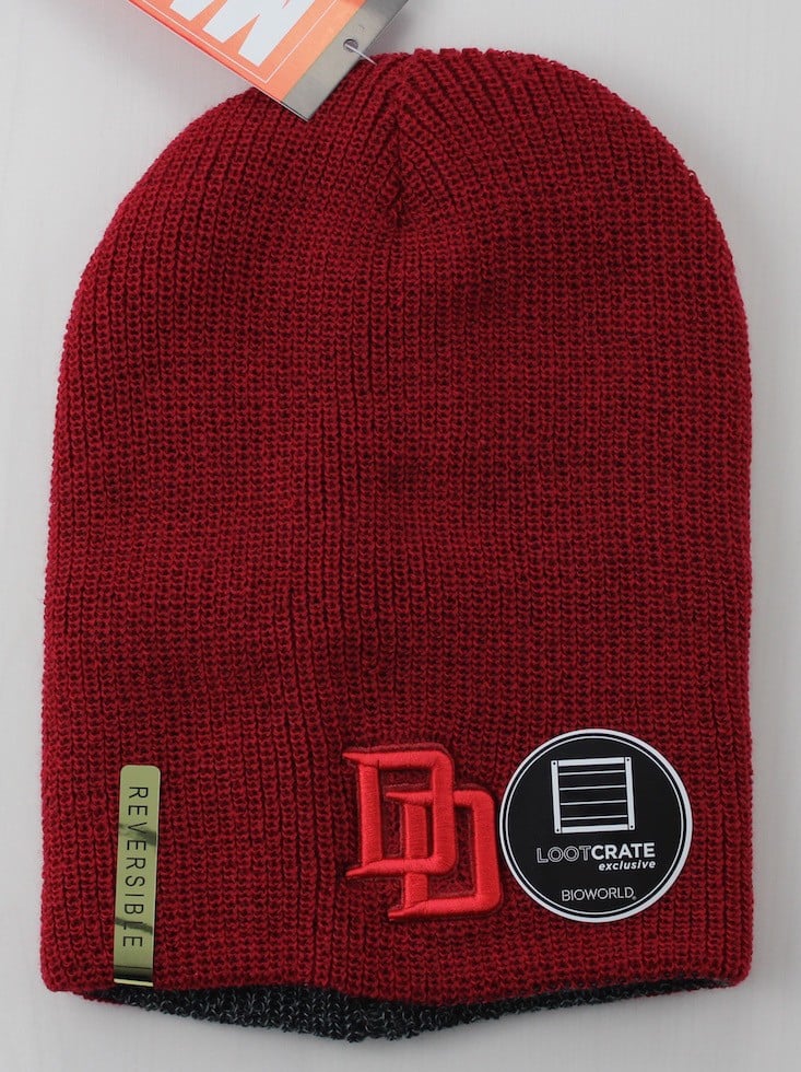 Loot Crate Subscription Box Review & Coupon March 2016 - Daredevil reversible hat