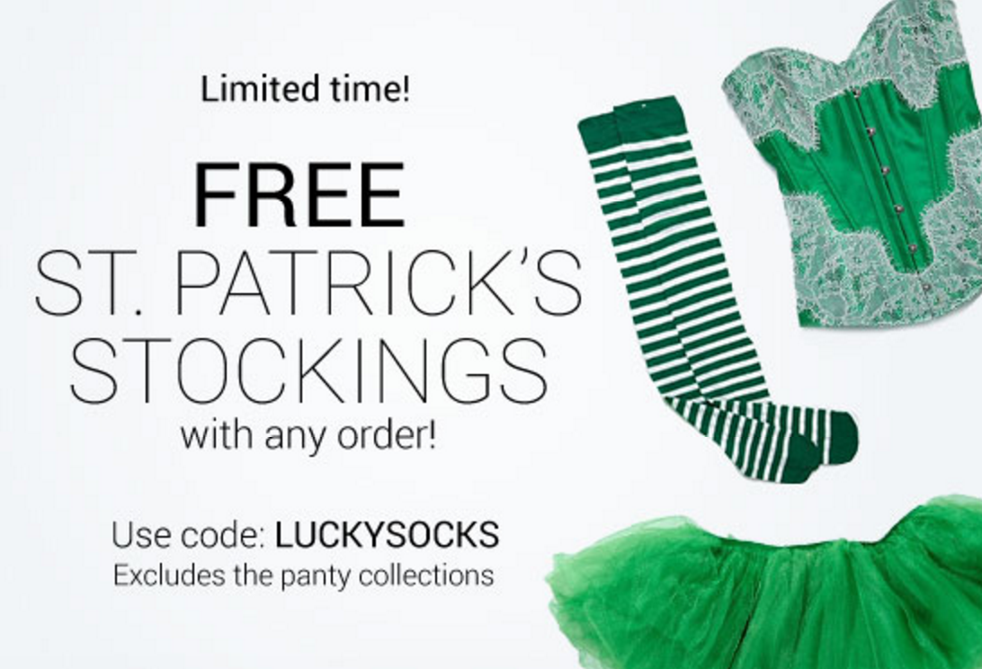 Adore Me March 2016 Collection + 50% Off or Free Lucky Socks
