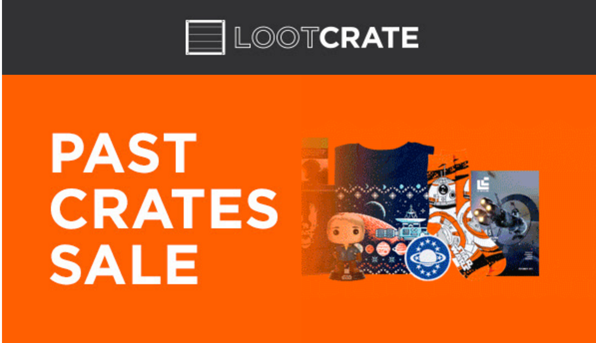 Loot Crate $10 Mystery Boxes + Warehouse Sale!