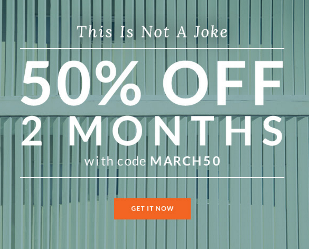 1 Day Only! 50% Off Your First 2 Months of Five Four Club!